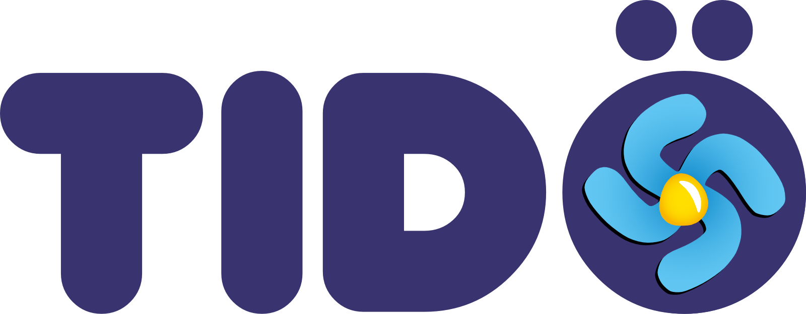 The word Tidö with a SDstika as the circle part of the ö-character